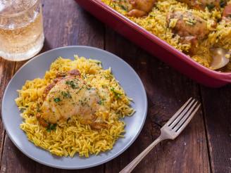 Chicken, Rice, and Spices Bake