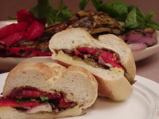 Grilled Veggie and Cheese Sandwich
