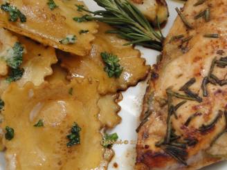 Rosemary Chicken Breasts & Brown Butter Balsamic Ravioli