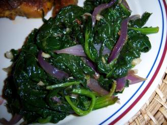 Spinach Saute With Brown Butter & Garlic