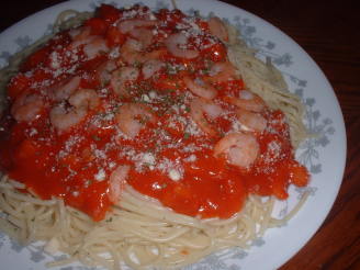 Tangy Shrimp Spaghetti