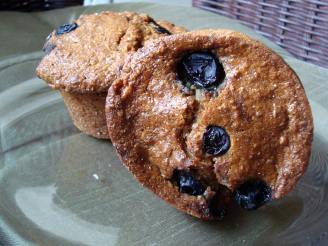 Whole Wheat Oat Blueberry Muffins