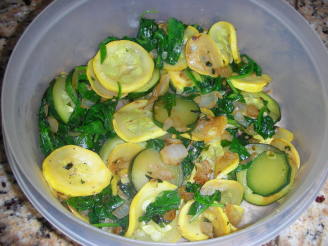 Janet's Sauteed Yellow Squash and Spinach