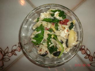 Mediterranean Orzo Salad With Feta Vinaigrette