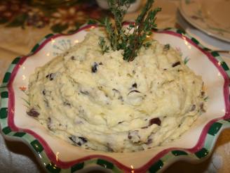 Provencial Black Olive and Fresh Thyme Mashed Potatoes