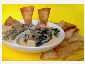 Walnut Brewery's Spinach Con Queso Dip