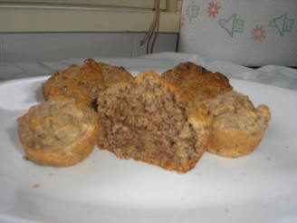 Healthy Apple Walnut Muffins With Flax Seed
