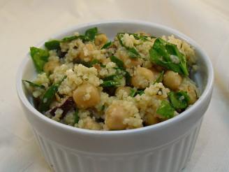 Fresh Spinach and Couscous Salad/Feta Cheese