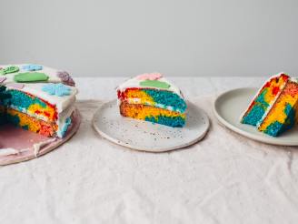 Vibrant Rainbow Cake Recipe - Food.com