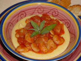 Polenta Fingers With Beans and Tomatoes