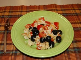 Pan Grilled Chicken With Tomatoes and Olives