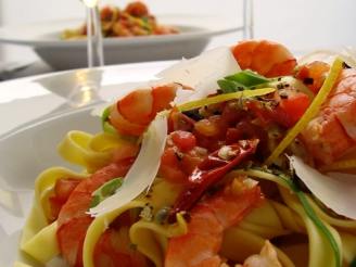 Easy Spicy Shrimp Pasta  - Low Fat