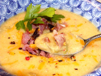 Crock Pot - Cheesy Ham Potato Soup Recipe - Food.com
