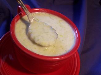 Cream of Leek Soup With Onions