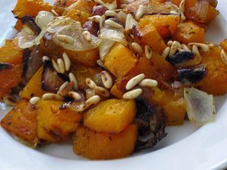 Roasted Butternut Squash, Red Grapes and Sage