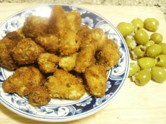 Deep-Fried Garlic Cloves and Green Olives