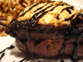 Filet Mignon W/Balsamic Syrup & Boursin Cheese