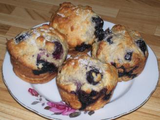 Fat-Free, Sugar-Free & Cholesterol-Free Blueberry Muffins!
