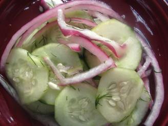 Dilled Cucumber and Onions