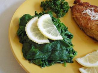 Steamed Spinach With Herbs