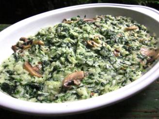Smoked Gouda and Spinach Rice Casserole