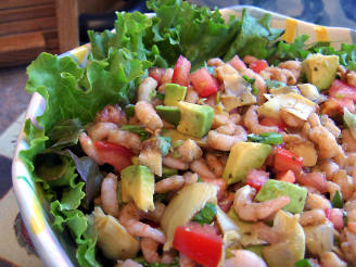 Artichoke Avocado Shrimp Salad