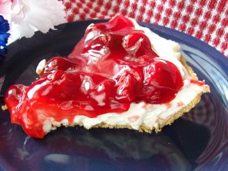 Easy Cherry or Blueberry Cream Pie (No-Bake)