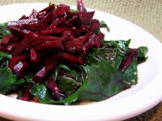 Balsamic Beets and Greens