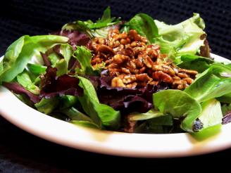 Southern Greens With Warm Pecan Dressing