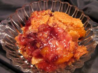Thanksgiving Cranberry Peach Cobbler