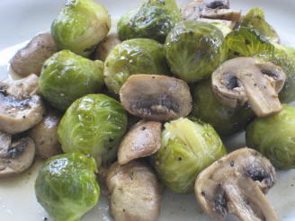 Savory Brussels Sprouts and Mushrooms