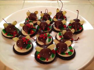 Chocolate Christmas Mice Cookies