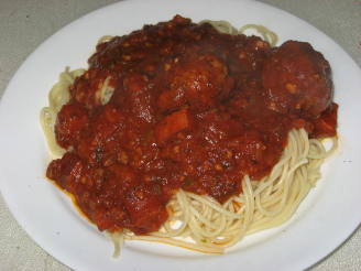 Traditional Spaghetti Sauce & Meatballs