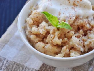 Old Fashioned Slow Cooker Rice Pudding