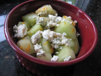 Honeydew Melon With Roquefort Cheese