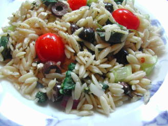 Wild Oats Greek Orzo and Spinach Salad