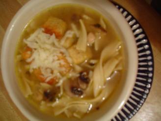 Ritzy's Mushroom Chicken Noodle Soup