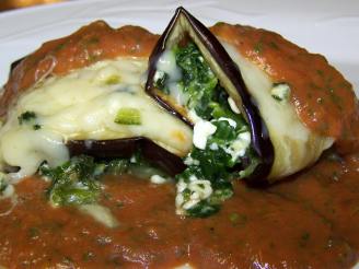 Eggplant Roll-Ups With Roasted Tomato Sauce