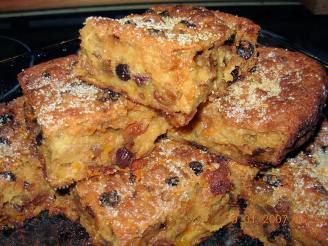 Traditional Fruity and Spiced Bread Pudding - With Brandy!
