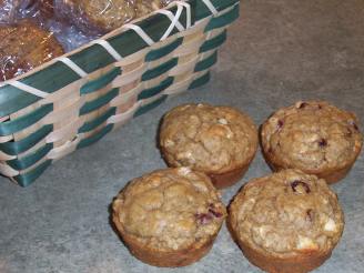 Rye Oat Muffins With Cranberries