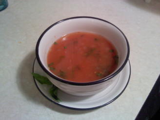 Light Tomato and Wine Soup