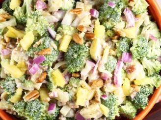Pineapple Raisin Broccoli Salad