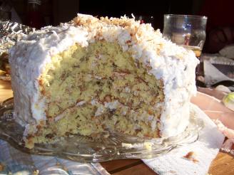 Rogene's Coconut Cake With Coconut Cream Cheese Frosting