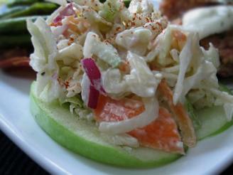 Blue Cheese Coleslaw With Apples and Walnuts