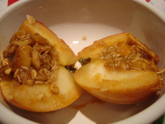 Caramel Baked Apple Crisps
