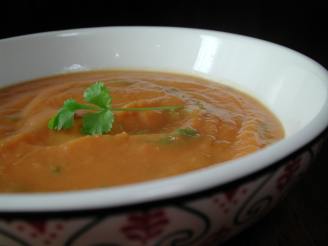 Curried Sweet Potato (Kumara) & Coriander Soup
