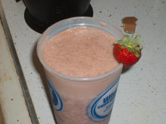 Strawberry Banana Slush Milk Shake