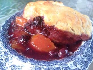 Old Fashioned Peach & Blueberry Cobbler