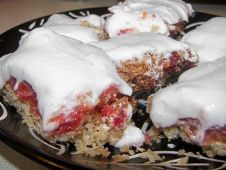 Chewy Coconut Cherry Bars
