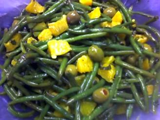 Green Bean, Orange and Green Olive Salad